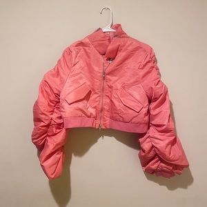 NWT Azalea Wang pink bomber jacket